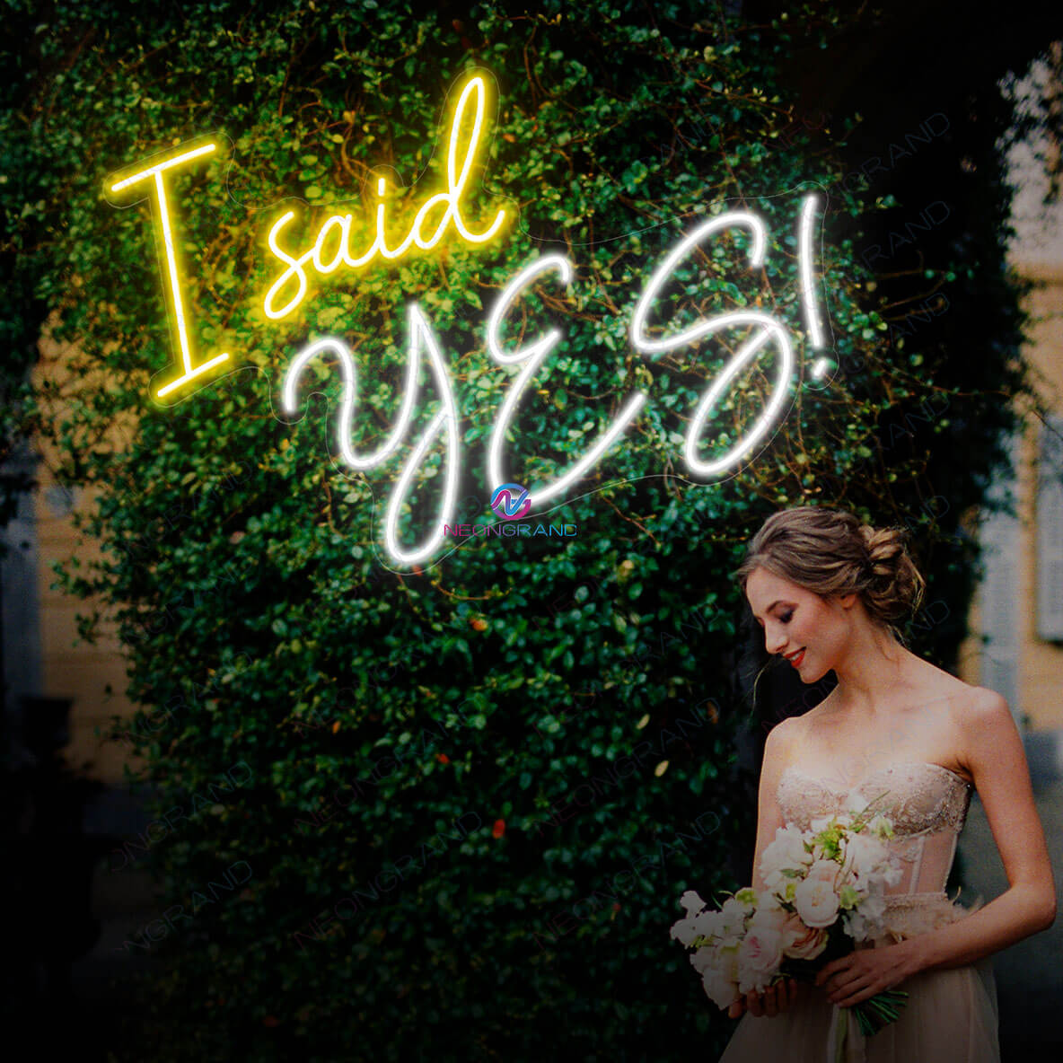 I Said Yes Neon Sign Wedding Led Light