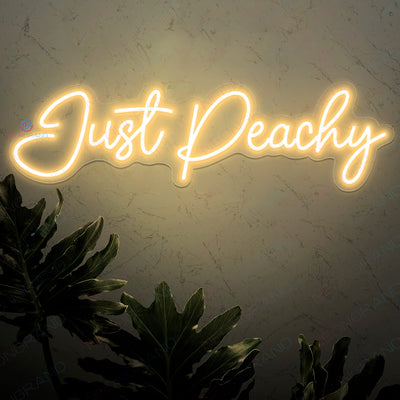 Just Peachy Neon Sign Peach Led Light gold yellow