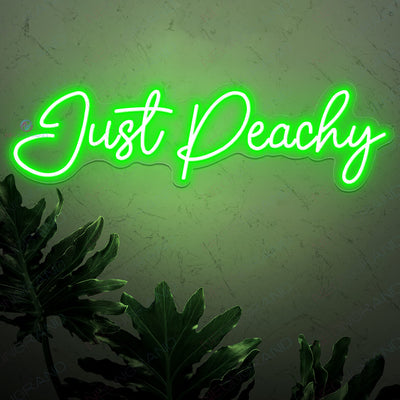 Just Peachy Neon Sign Peach Led Light green