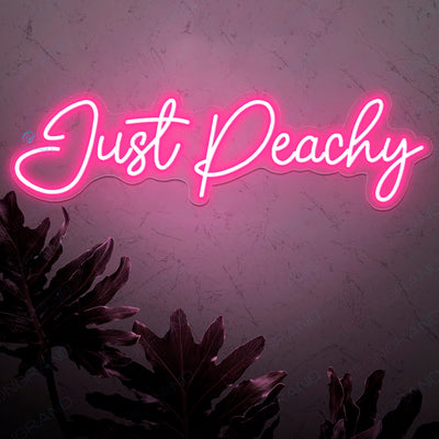 Just Peachy Neon Sign Peach Led Light pink