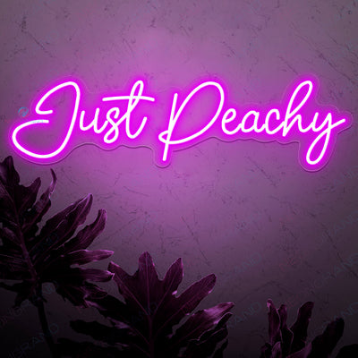 Just Peachy Neon Sign Peach Led Light purple