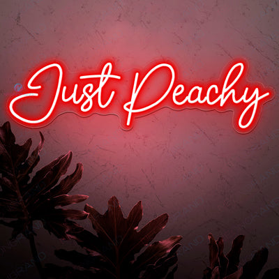 Just Peachy Neon Sign Peach Led Light red