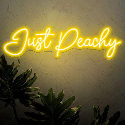 Just Peachy Neon Sign Peach Led Light yellow