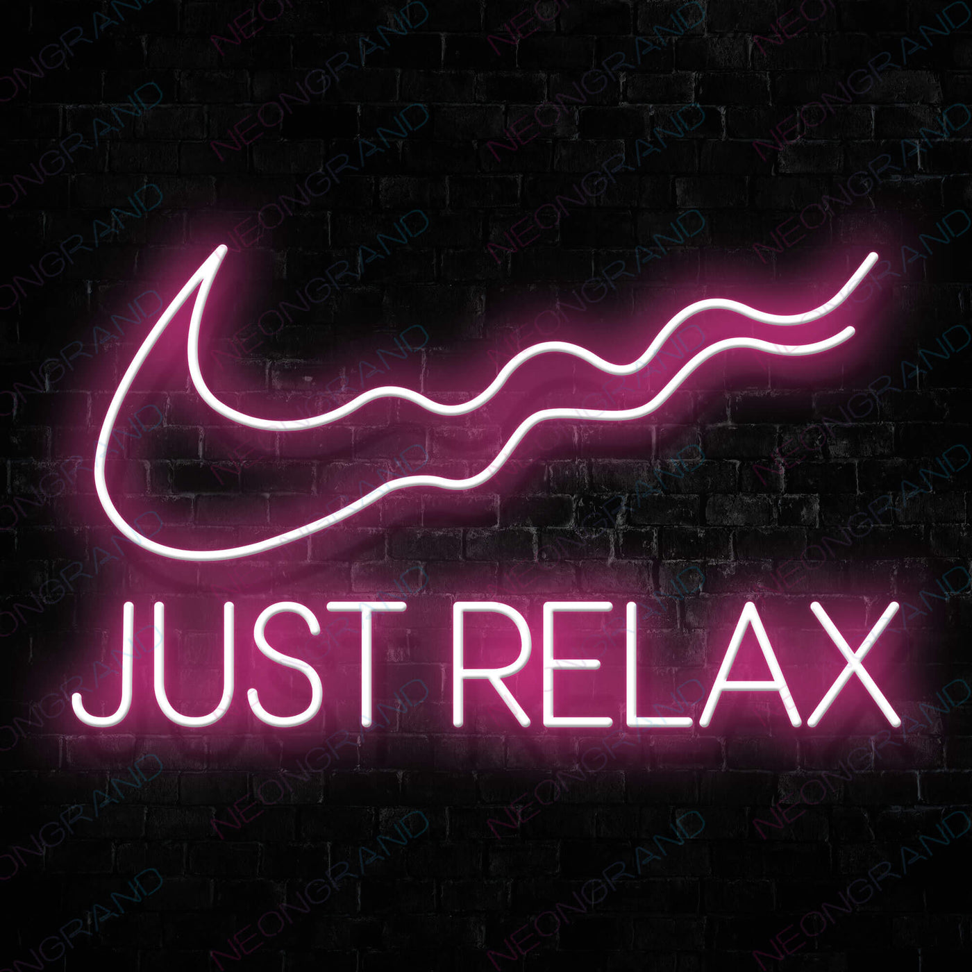 Just Relax Neon Sign Led Light pink