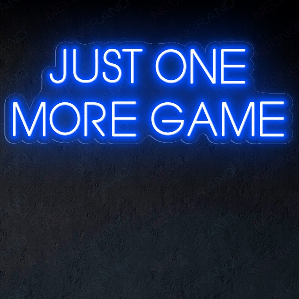 Just One More Game Neon Sign Gamer Room Led Light