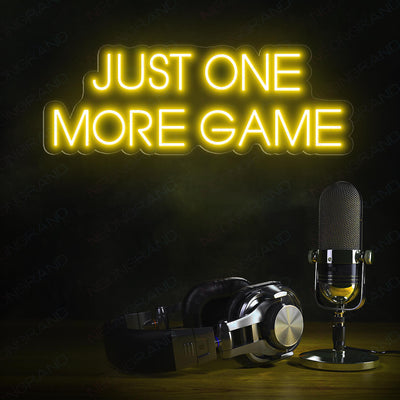 Just One More Game Neon Sign Gamer Room Led Light