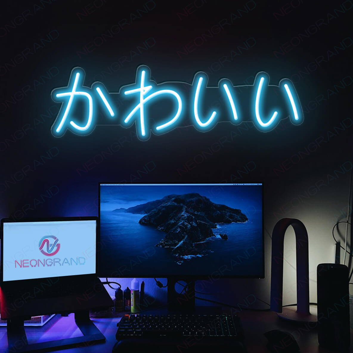 Kawaii Neon Sign Adorable Neon Japanese Led Light light blue