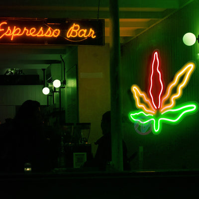 Leaf Cannabis Weed Neon Sign Led Light 1