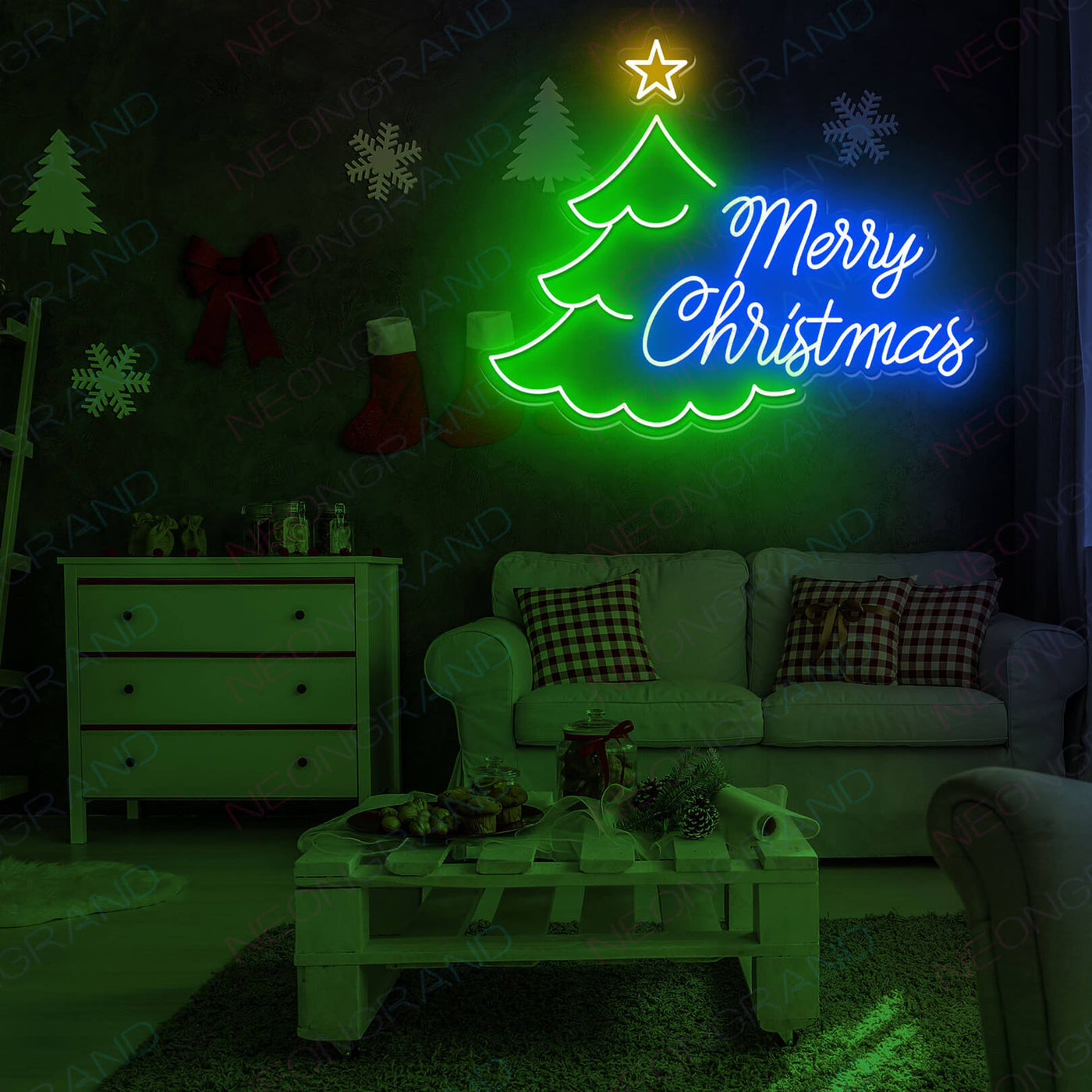 Led Merry Christmas Neon Light Sign