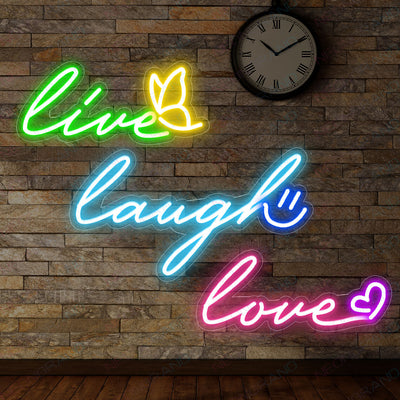 Live Laugh Love Light Up Sign Led Neon Sign b
