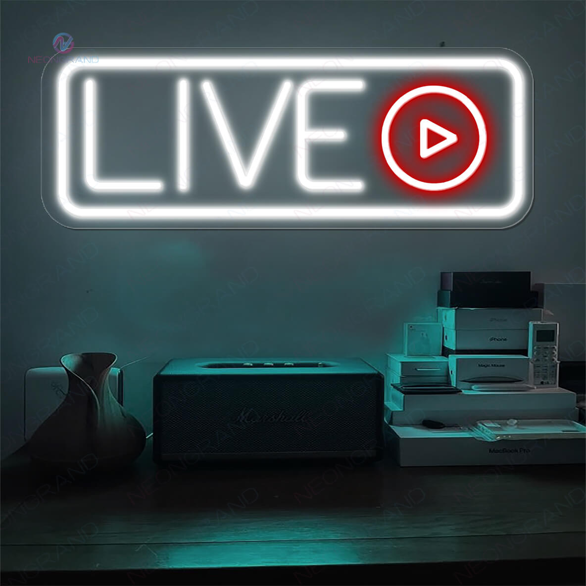 Live Neon Sign Recording Sign Streaming Led Light - NeonGrand