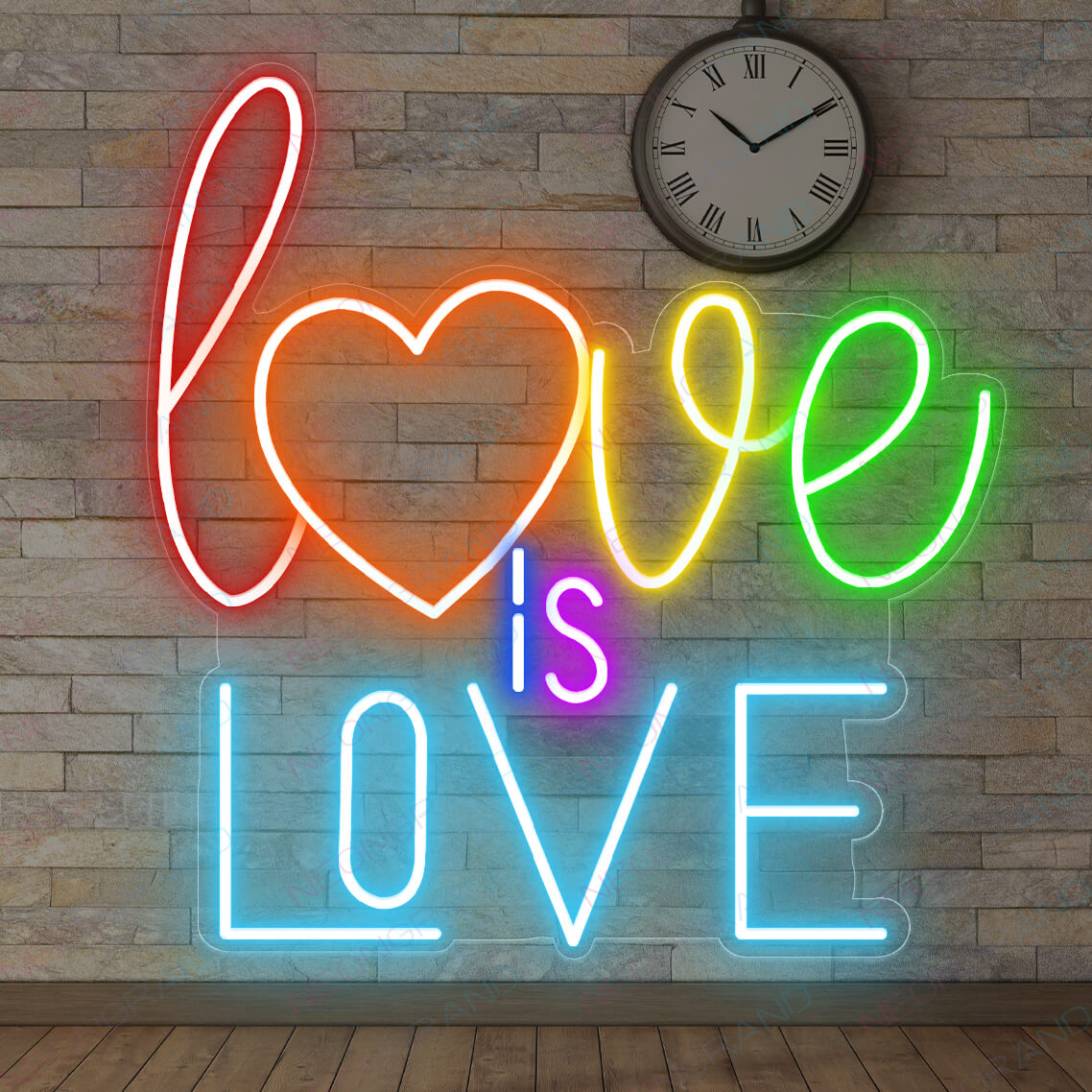Love Is Love Pride Neon Sign Led Light LGBT Rainbow Neon Signs light Blue