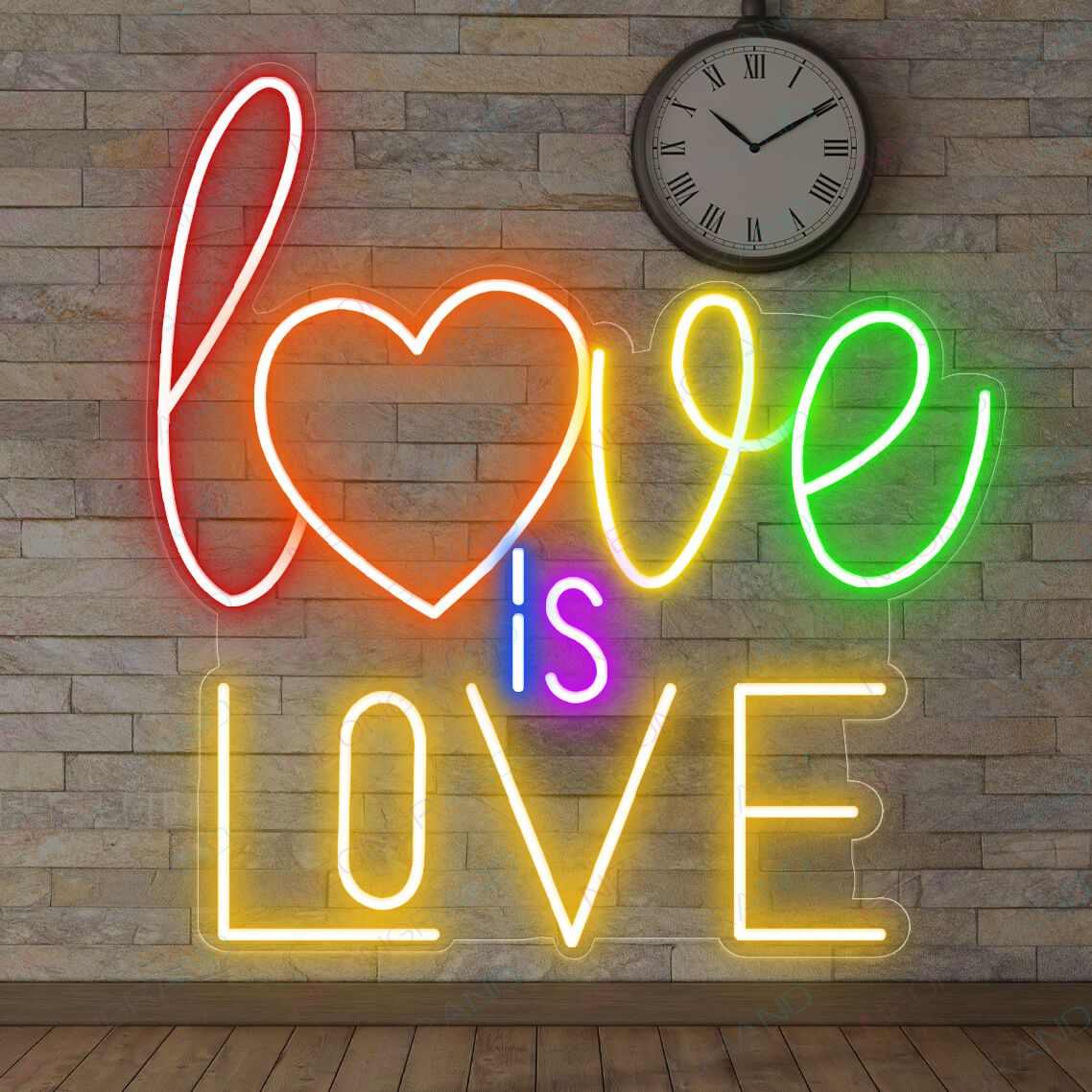 Love Is Love Pride Neon Sign Led Light LGBT Rainbow Neon Signs orange yellow