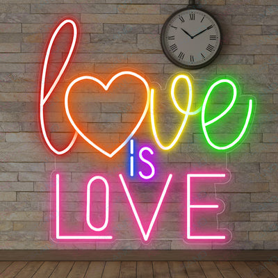 Love Is Love Pride Neon Sign Led Light LGBT Rainbow Neon Signs pink