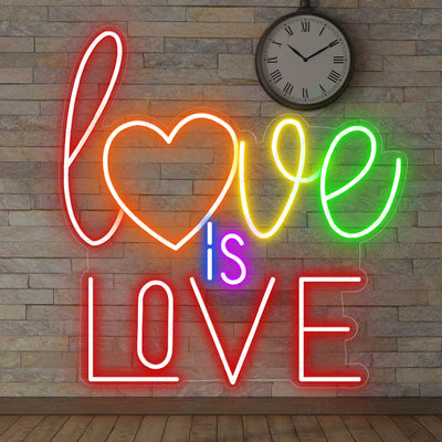 Love Is Love Pride Neon Sign Led Light LGBT Rainbow Neon Signs red