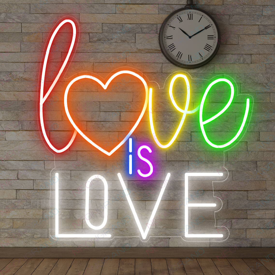 Love Is Love Pride Neon Sign Led Light LGBT Rainbow Neon Signs white