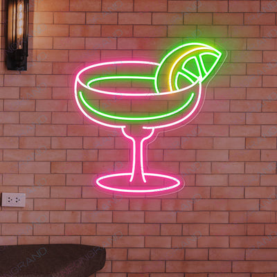 Margarita Neon Sign Bar Led Light pink