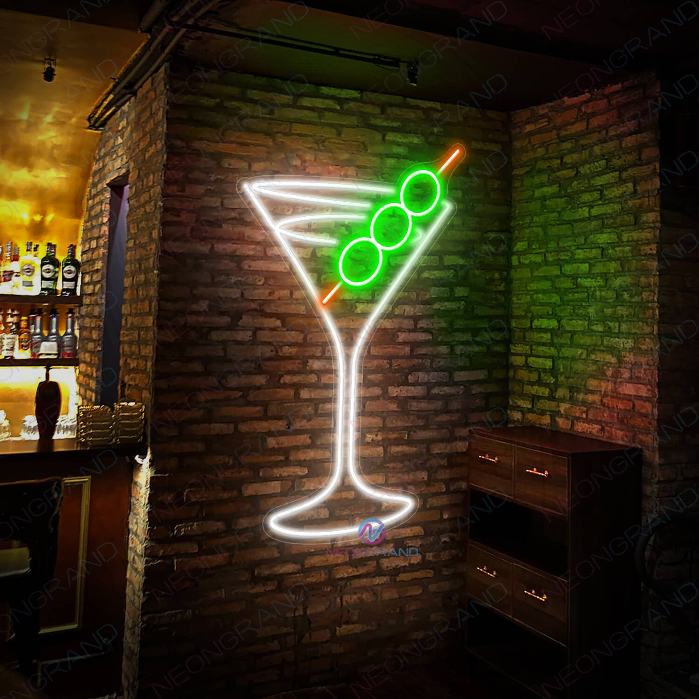 Martini Neon Sign Bar Led Light 1