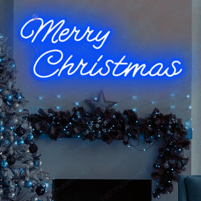 Merry Christmas Neon Sign Led Light blue1
