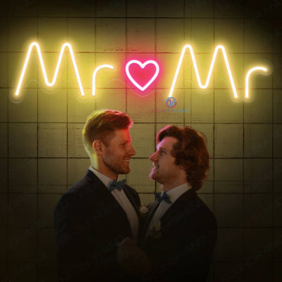 Mr And Mr Neon Wedding Sign Led Light