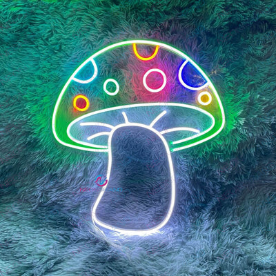 Mushroom Neon Sign Aesthetic Led Light green