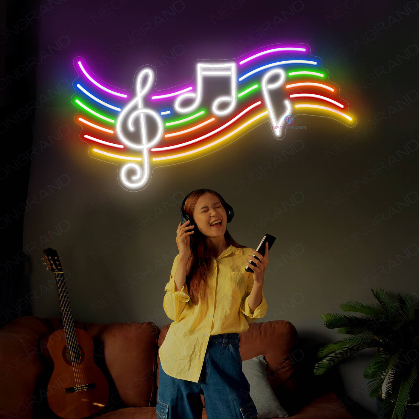 Music Neon Sign Music Note Led Light - NeonGrand