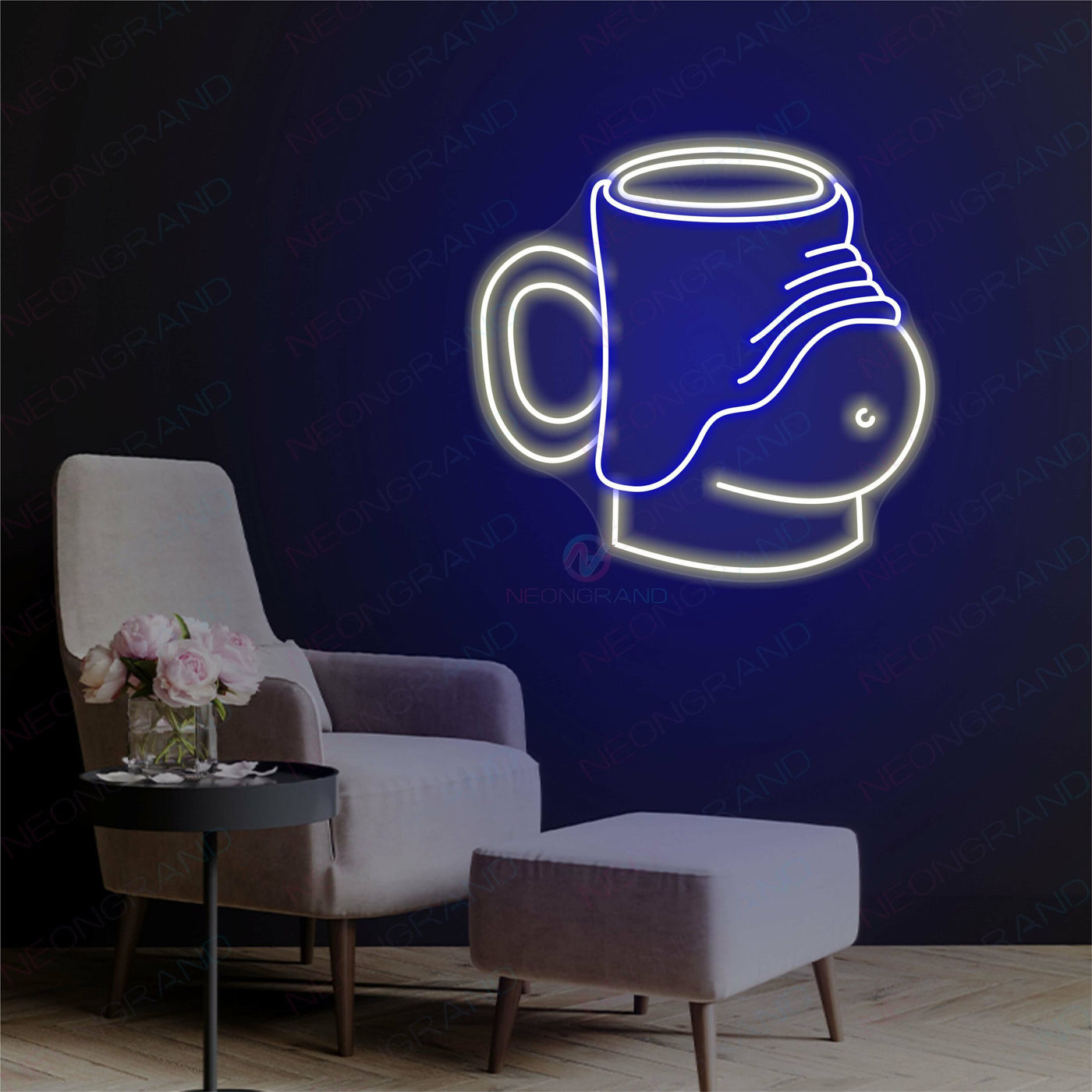 Neon Beer Sign Alcohol Drinking Led Light BLUE