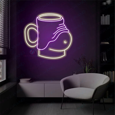 Neon Beer Sign Alcohol Drinking Led Light PURPLE