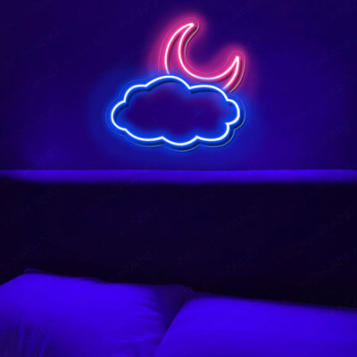 Neon Cloud Moon Neon Sign Led Light m2