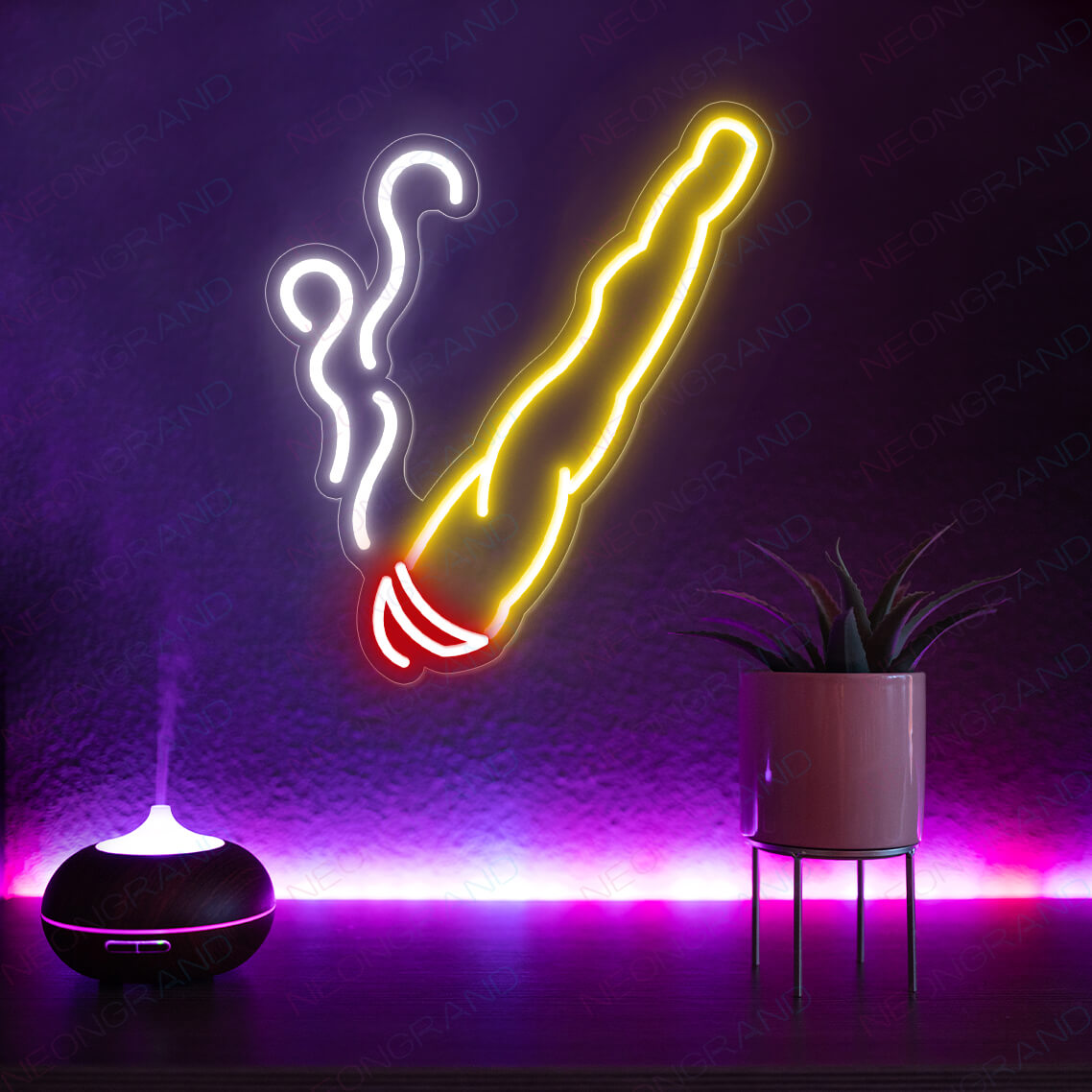 Neon Sign Smoking Weed Neon Sign Led Light - NeonGrand