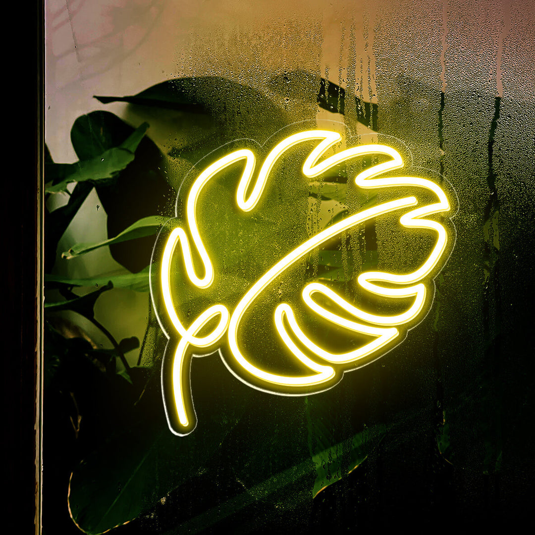 Neon-Leaves-Sign-Monstera-Leaf