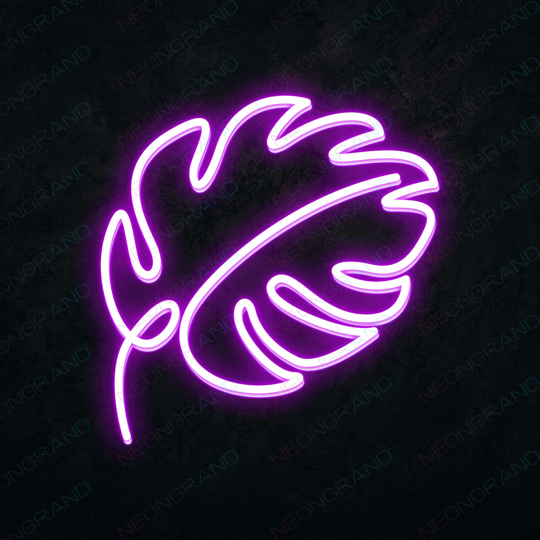 Neon-Leaves-Sign-Monstera-Leaf