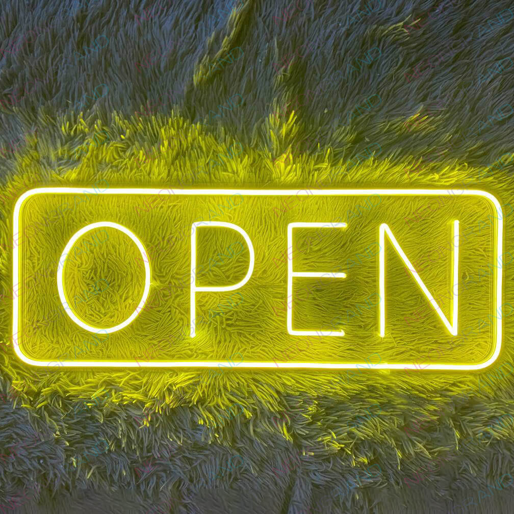 Neon Open Sign Led Light yellow wm