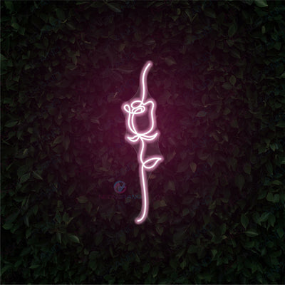Neon Rose Sign Flower Led Light PINK