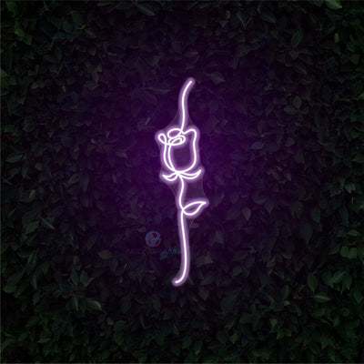 Neon Rose Sign Flower Led Light PURPLE