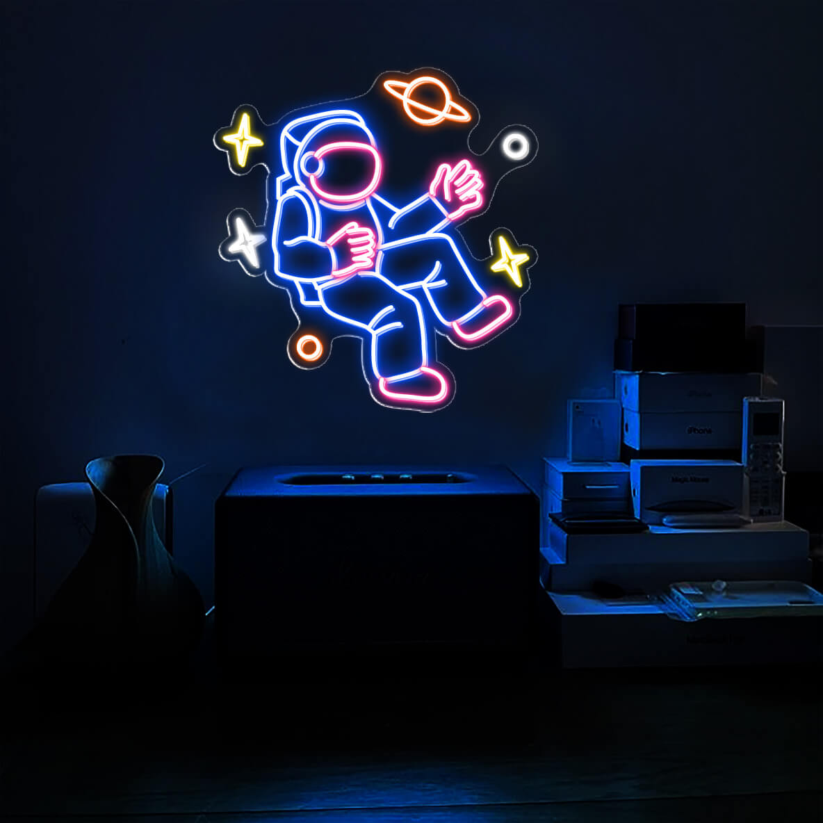 Neon Sign Astronaut Space Led Light Mk 2