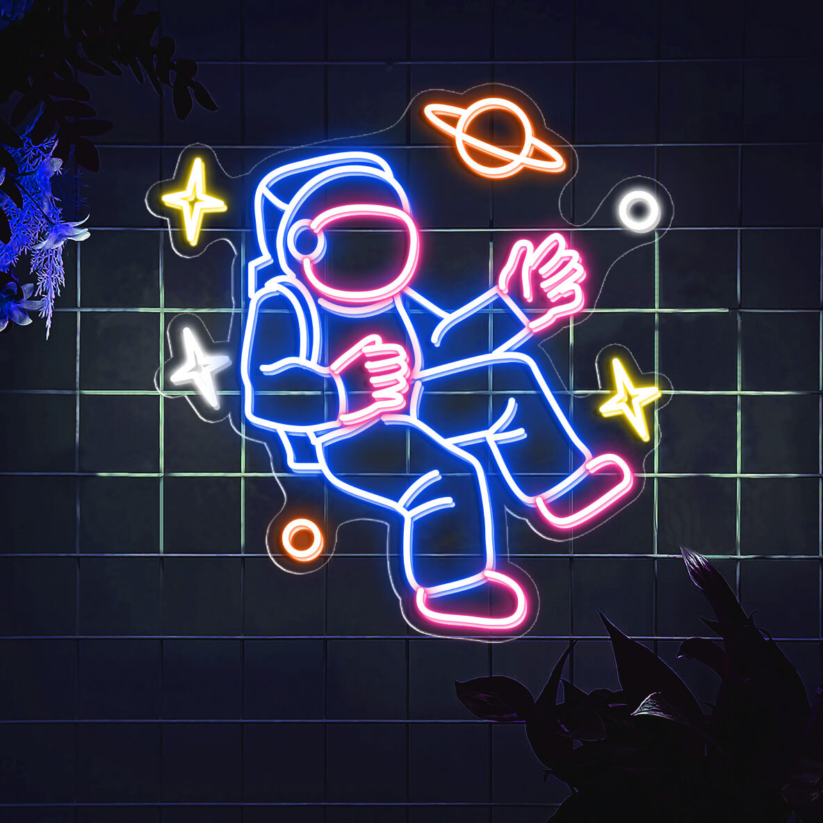 Neon Sign Astronaut Space Led Light Mk 3