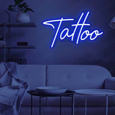 Neon Sign Tattoo Led Light blue