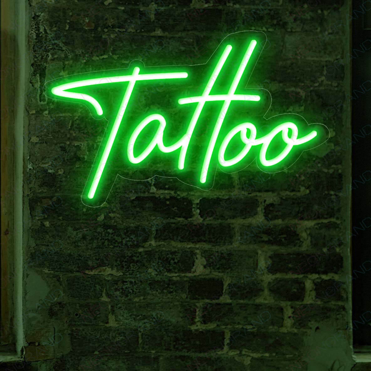 Neon Sign Tattoo Led Light green