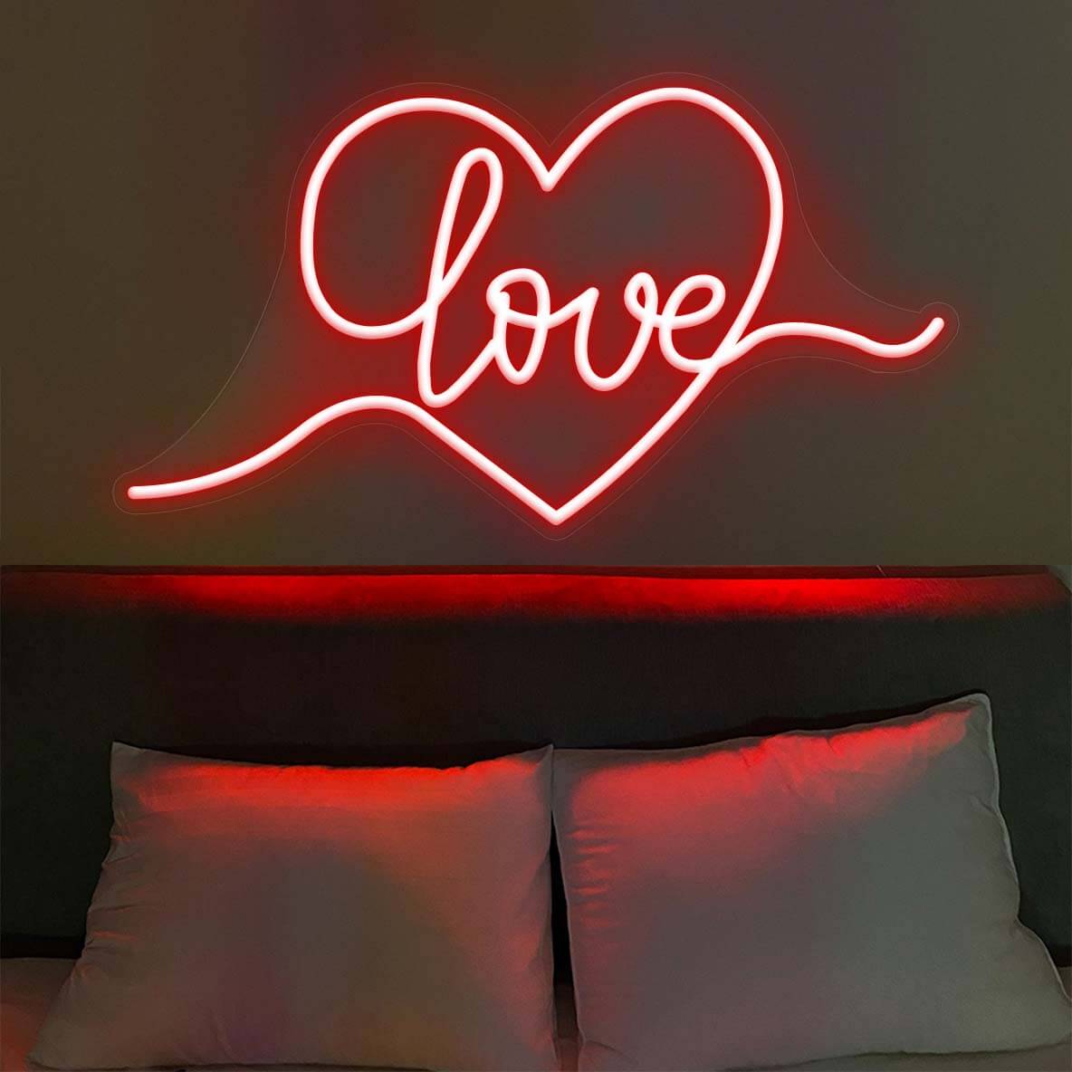 Neon Signs Love Led Light Heart Neon Sign - NeonGrand