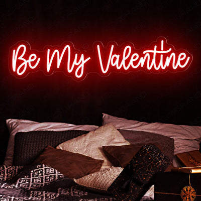 Neon Valentine Sign Be My Valentine Neon Sign Love Led Light red