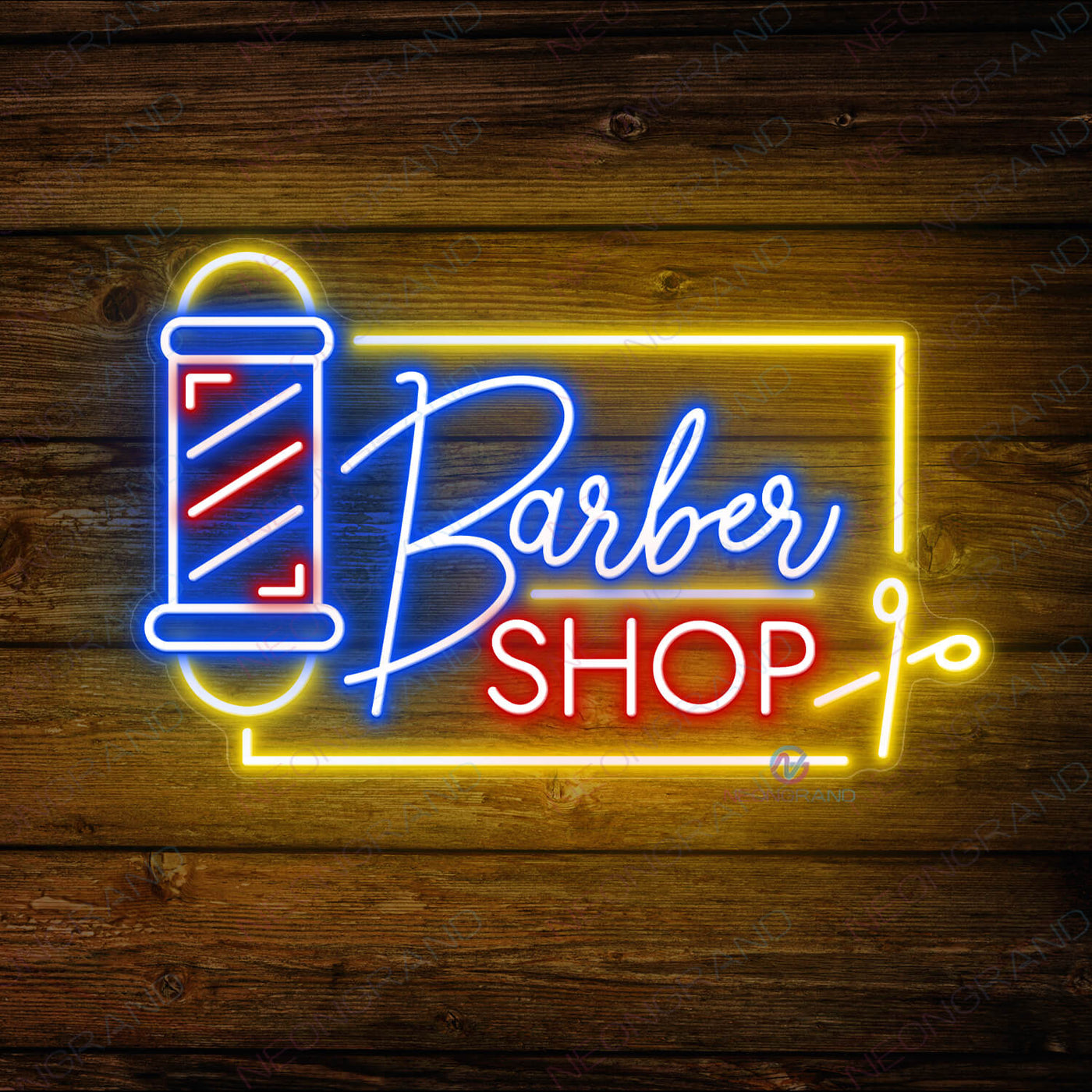 Neon Barber Sign Barber Shop Led Light blue