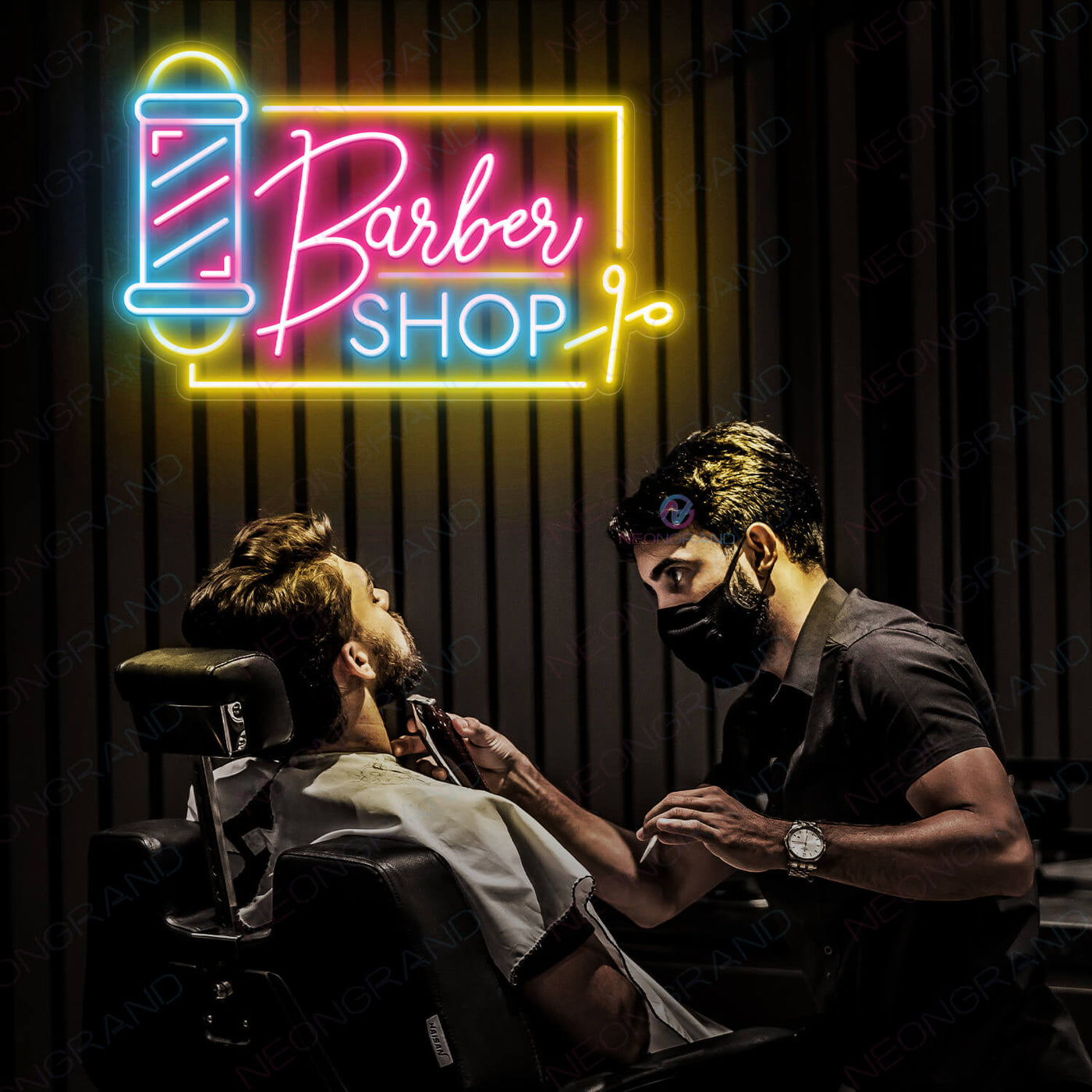 Neon Barber Sign Barber Shop Led Light pink