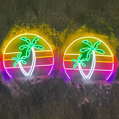 Neon Palm Tree Sign Plant Led Light 1 (US Stock Available)