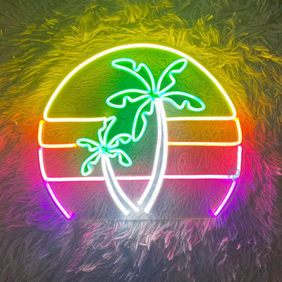 Neon Palm Tree Sign Plant Led Light (US Stock Available)