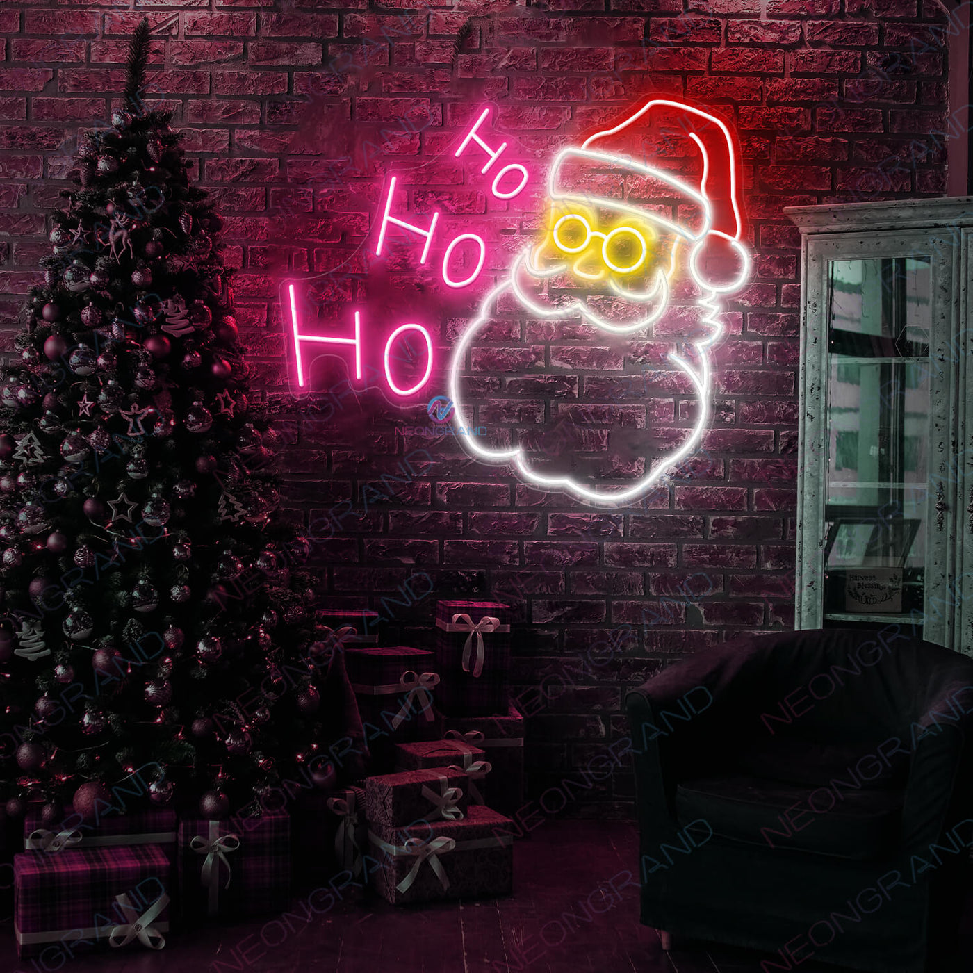 Neon Santa Sign Led Christmas Neon Light
