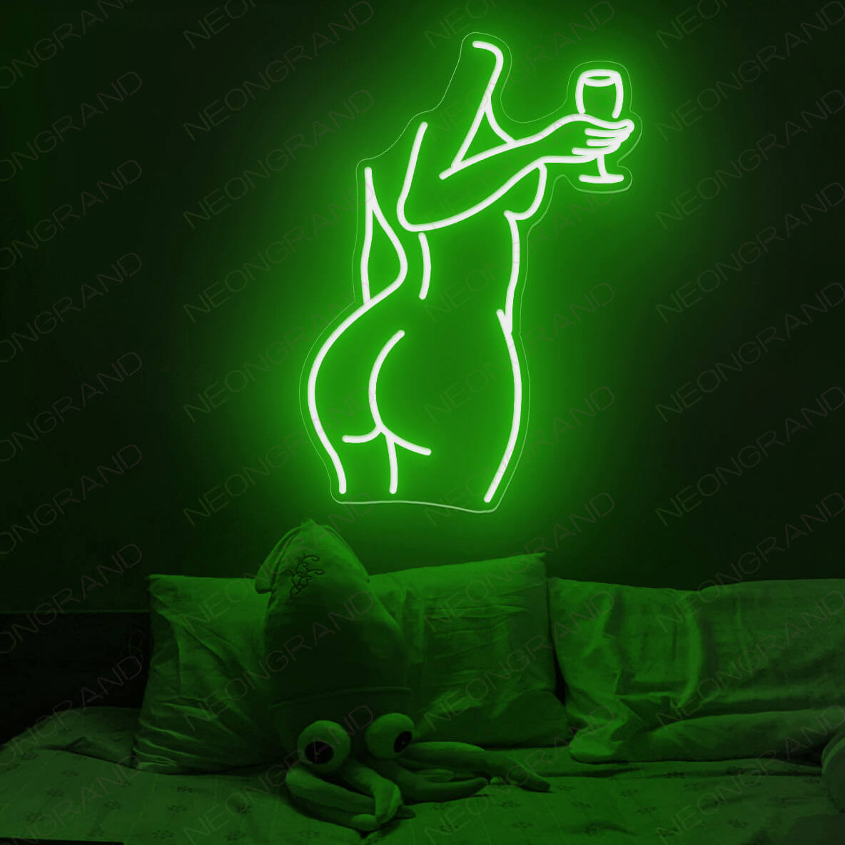 Nude Neon Sign Sexy Neon Signs Lady Led Light Green