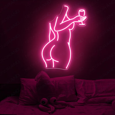 Nude Neon Sign Sexy Neon Signs Lady Led Light deep pink