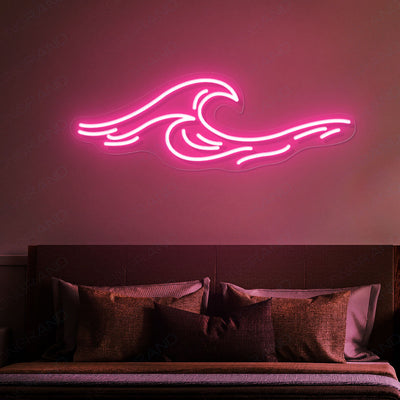 Ocean Waves Neon Sign Led Light pink