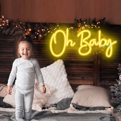 Oh Baby Neon Sign Led Light Name, Baby Shower Neon Sign yl1